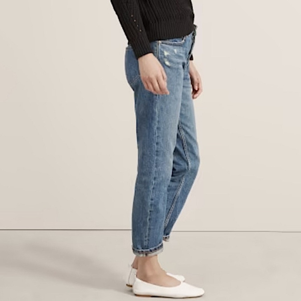 Everlane O-S Relaxed Boyfriend Button Fly Jean Size 27 Medium Wash - Picture 3 of 14